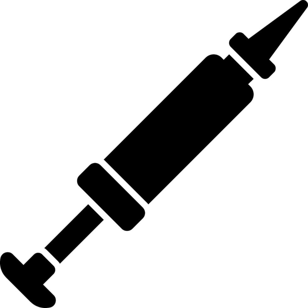 An injection syringe icon on a white background vector