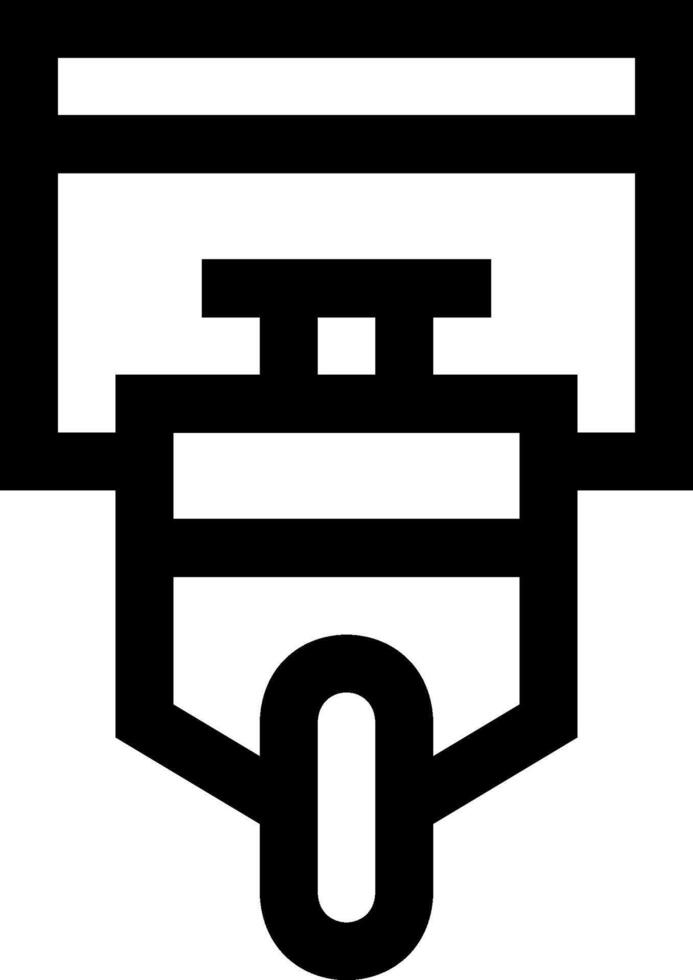 A black and white image of a toilet vector