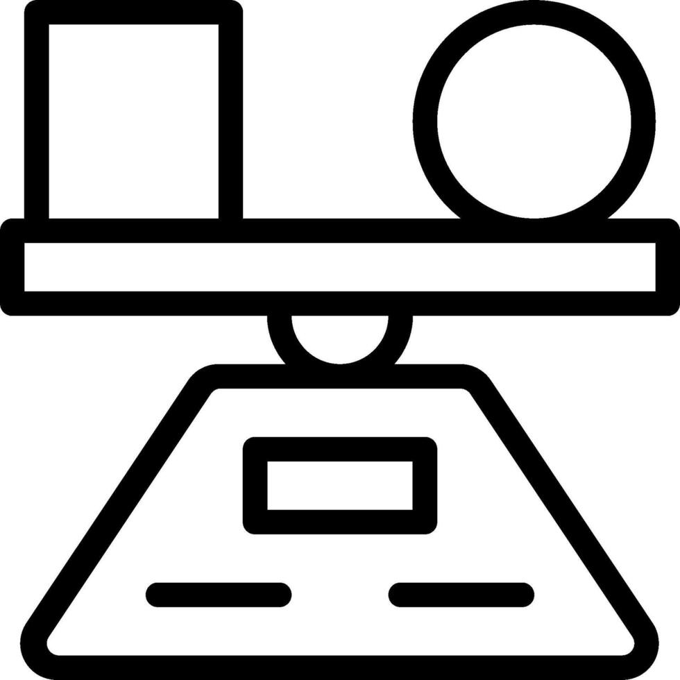 A black and white illustration of a scale vector