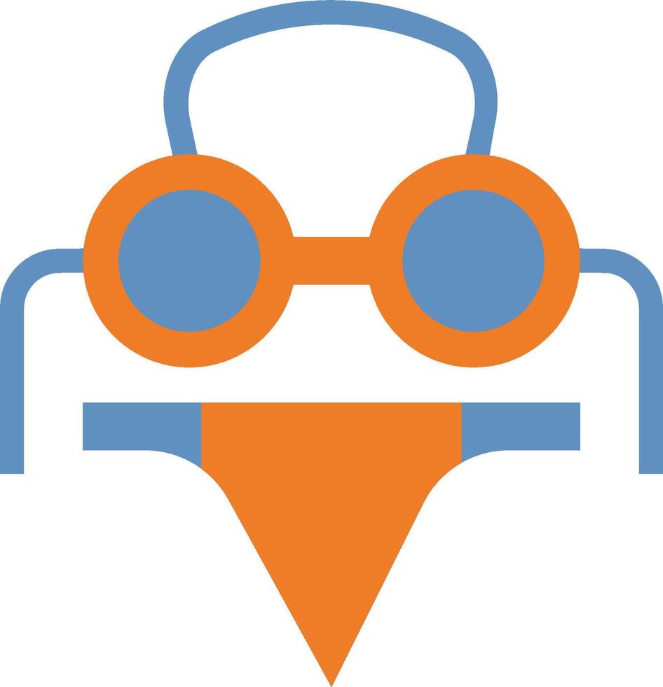 A cartoon character wearing goggles and a hat vector