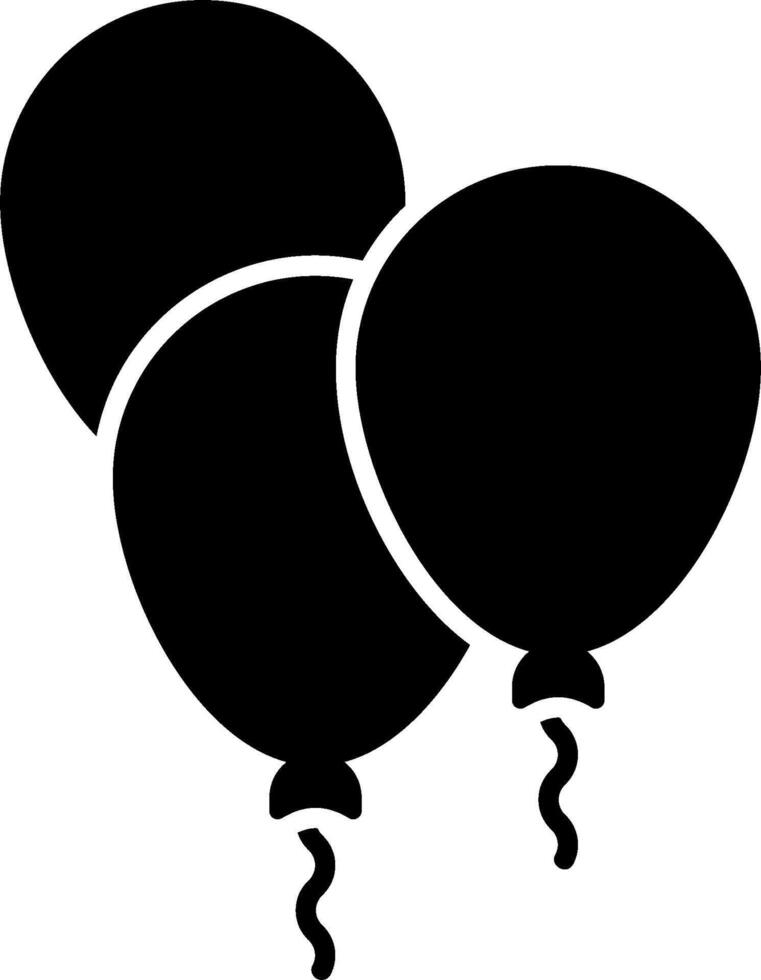 Black balloons clip art vector