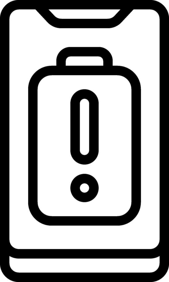 A black and white image of a suitcase with a warning sign vector