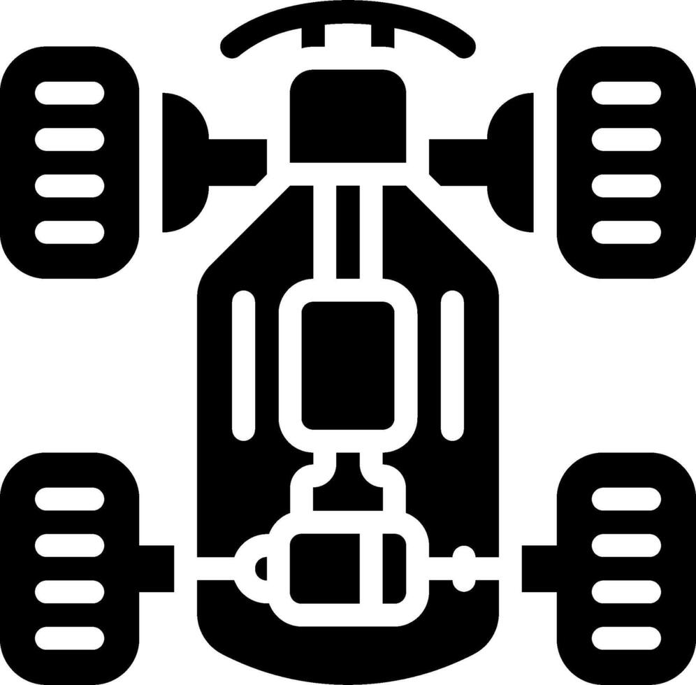 A black and white image of a car with wheels vector