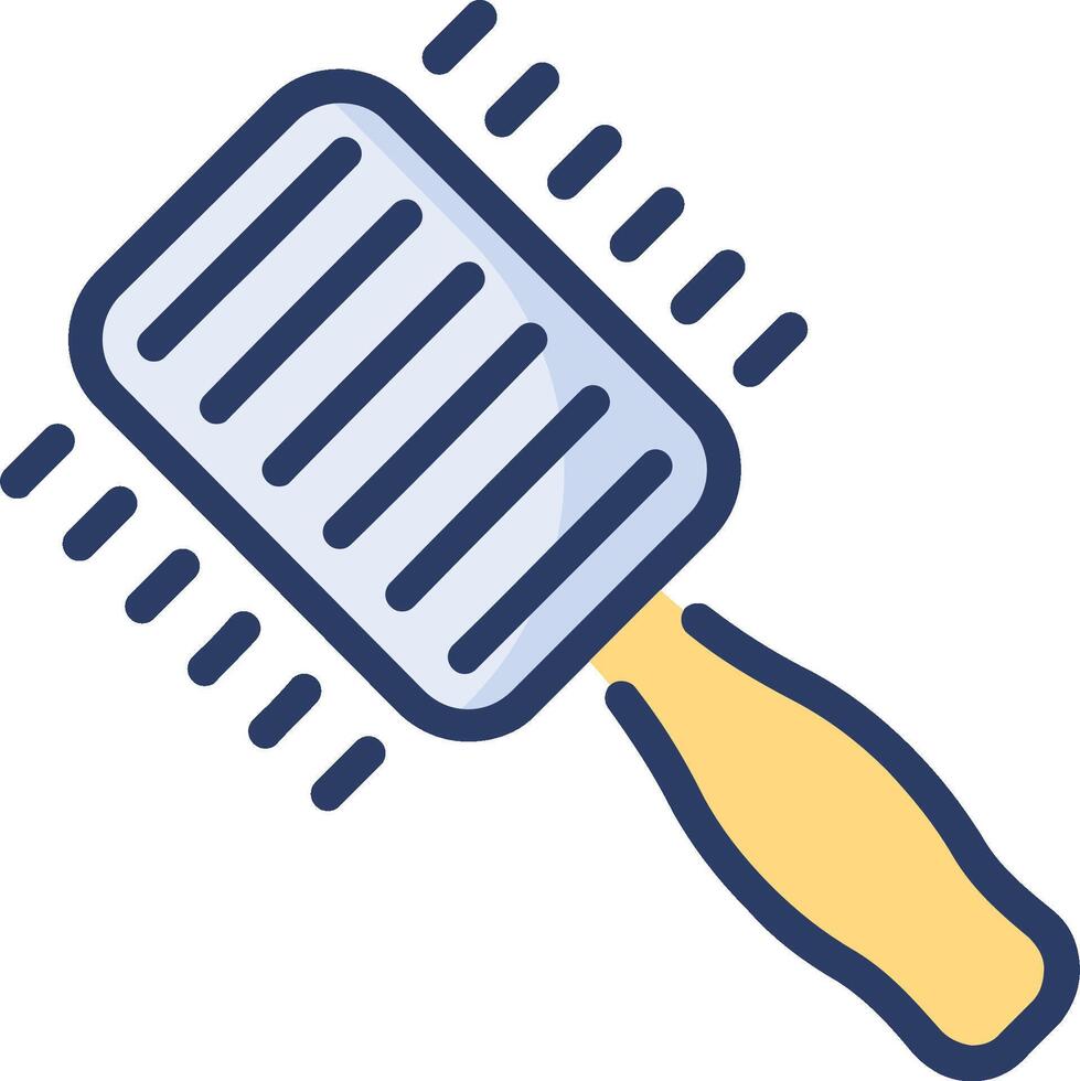 A comb with a handle on it vector