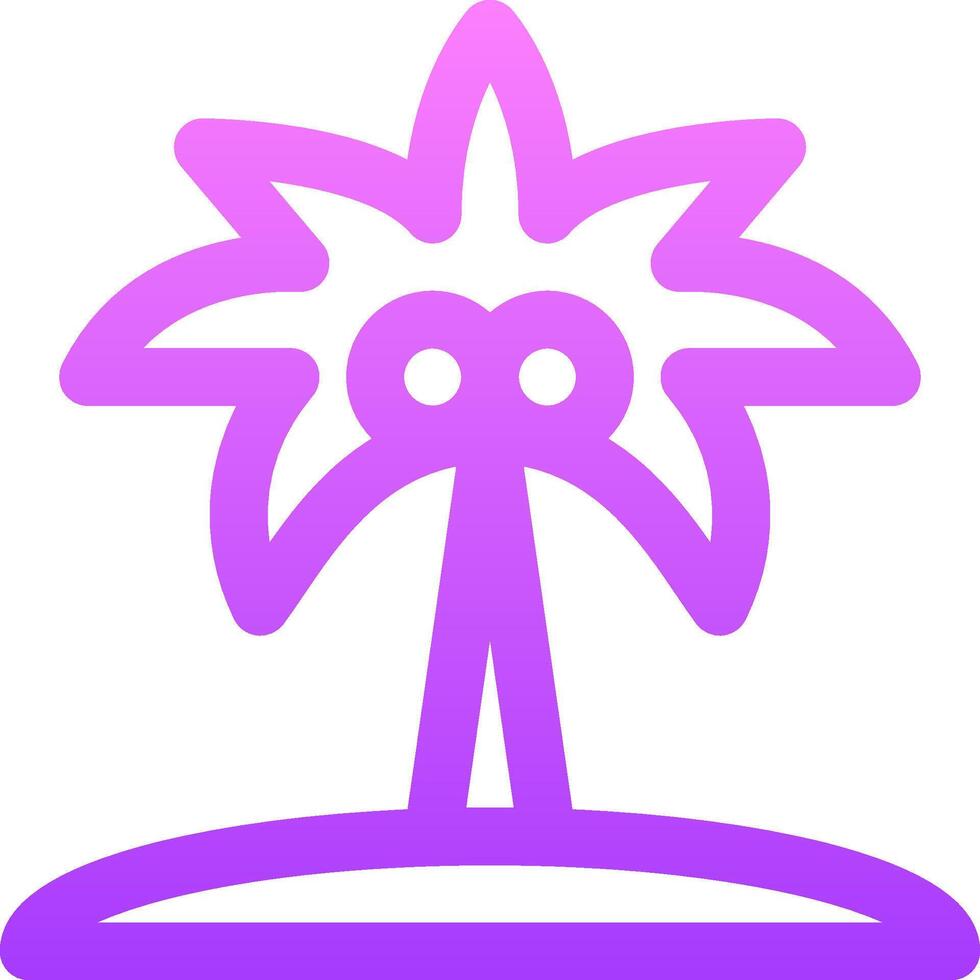 Palm tree icon vector