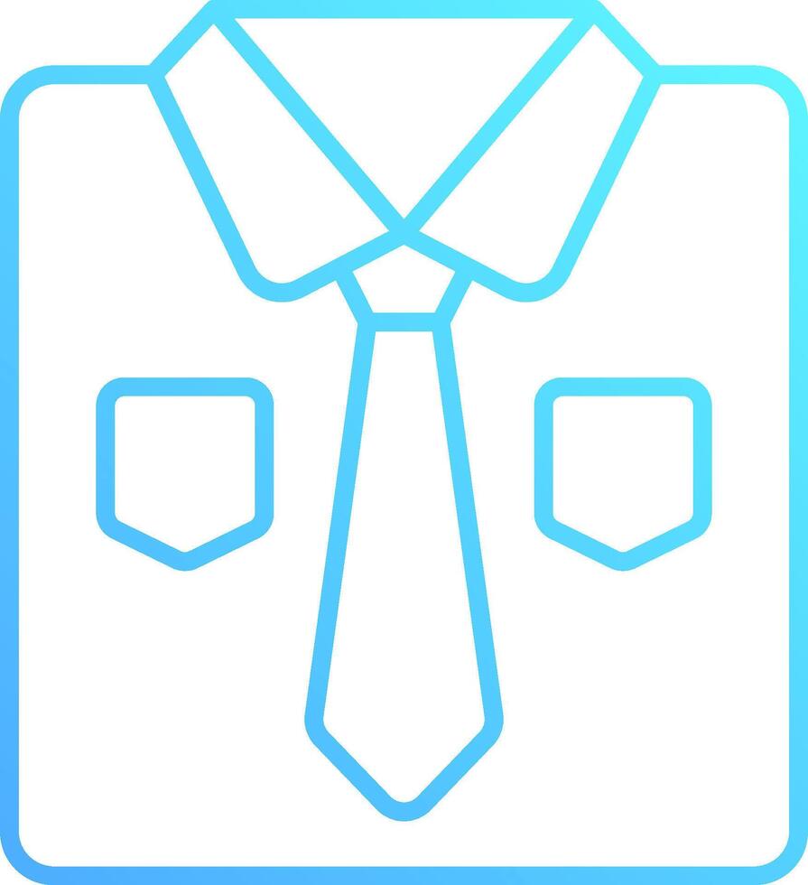 A shirt with a tie on it vector