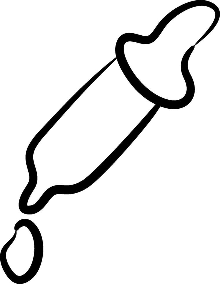 A black and white drawing of a baby bottle vector