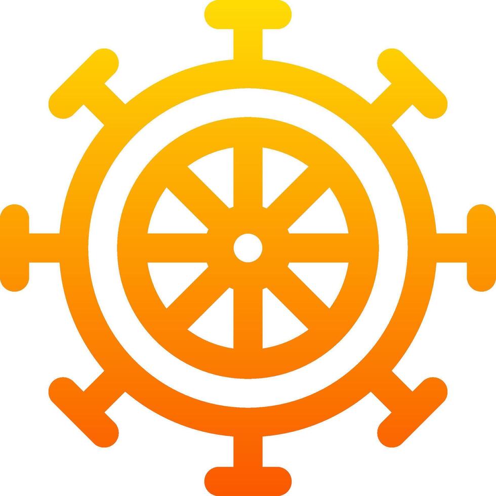The wheel of fortune icon vector