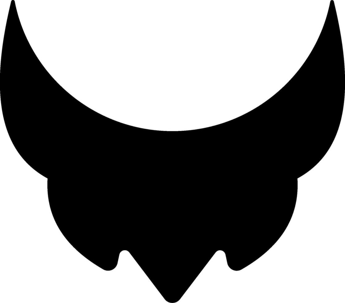 A black and white silhouette of a bat vector