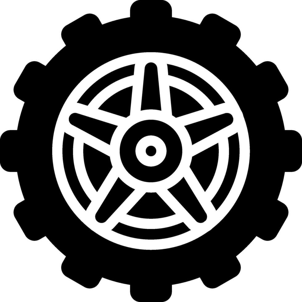 A black and white image of a wheel with a wheel vector
