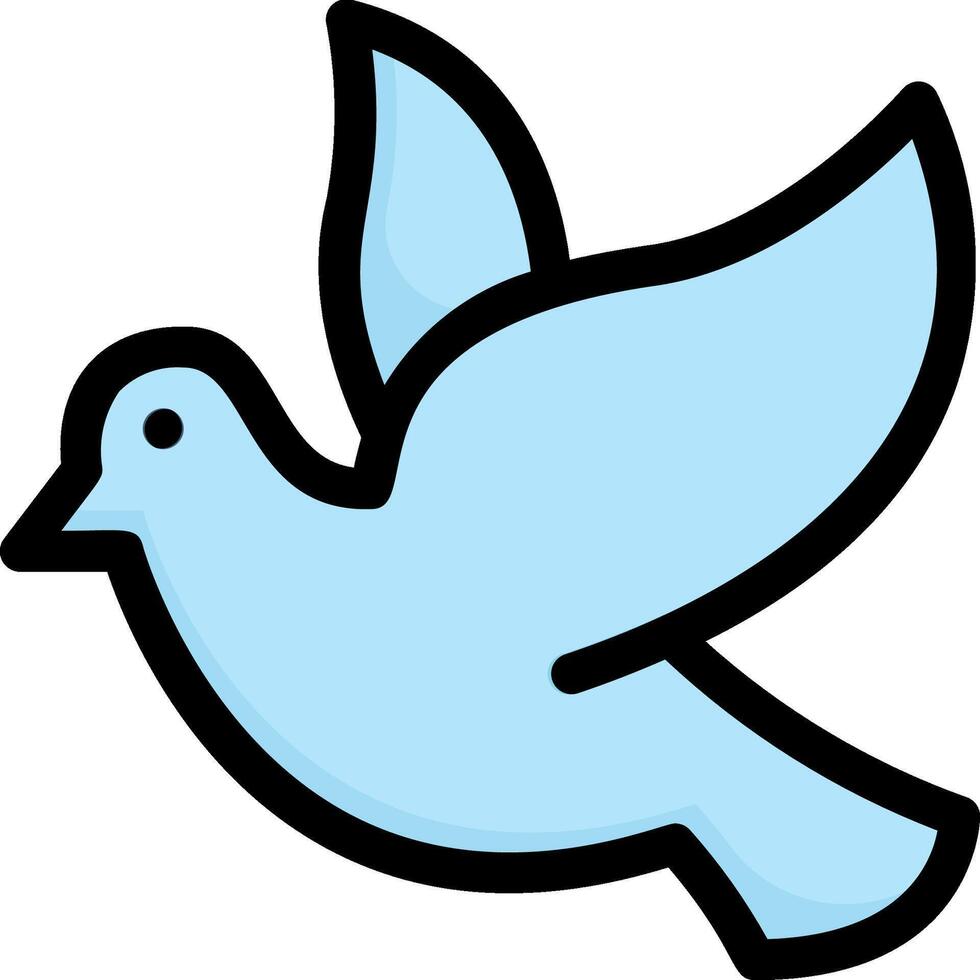 A blue bird flying in the air vector