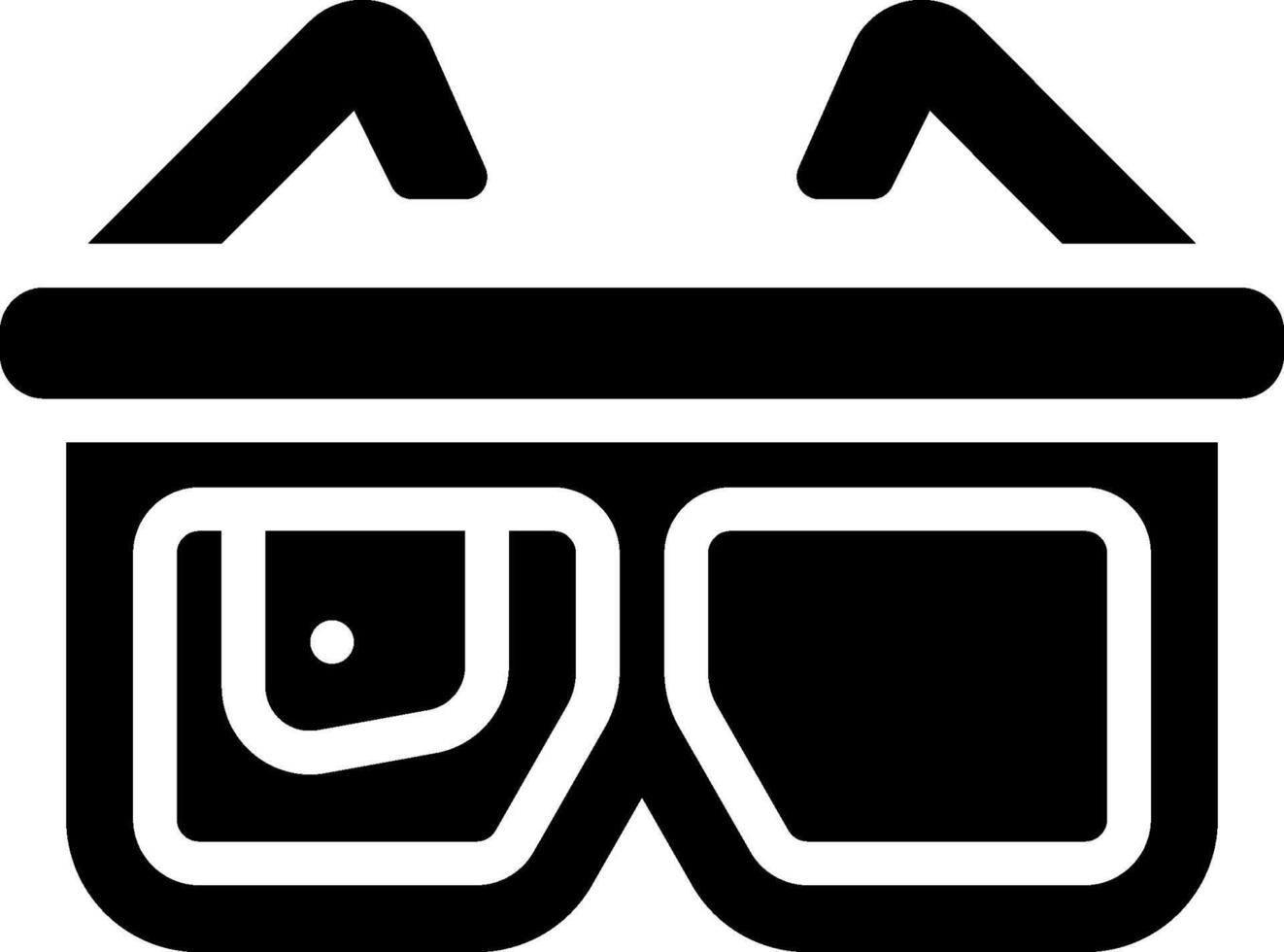 A black and white icon of a bag vector