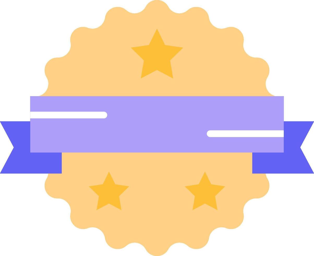 A badge with three stars on it vector