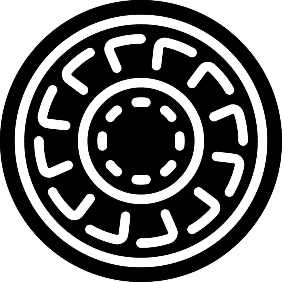 A black and white logo of a wheel vector