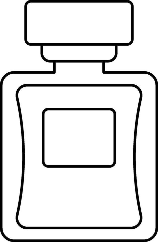 Perfume bottle coloring page vector