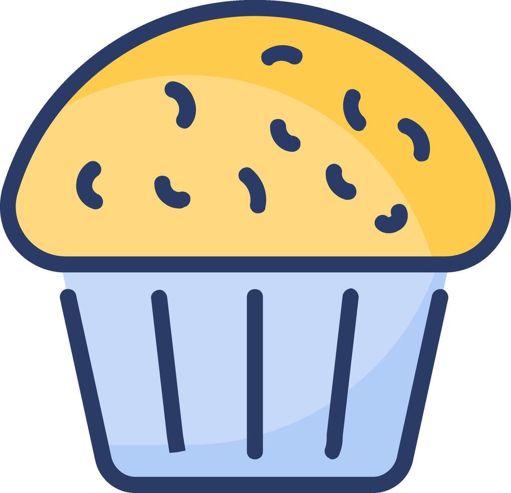 A muffin icon on a white background vector
