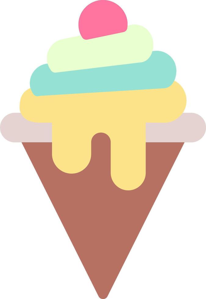 Ice cream cone clipart vector