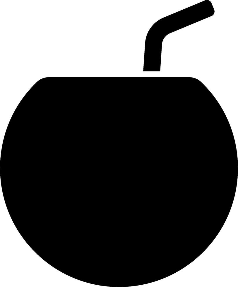 Coconut drink icon vector