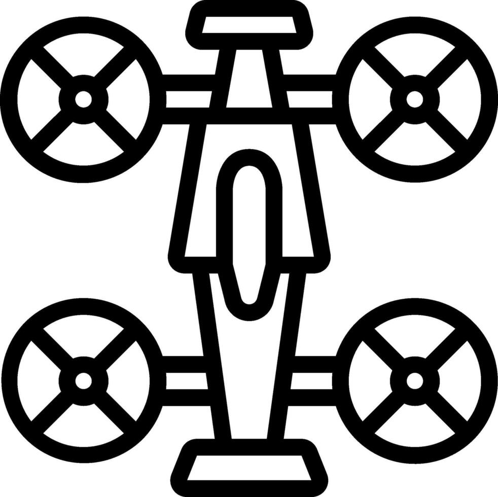 A black and white drawing of a plane vector