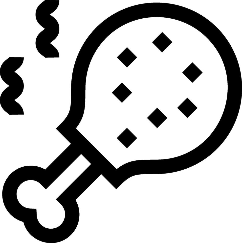A black and white icon of a hot dog vector