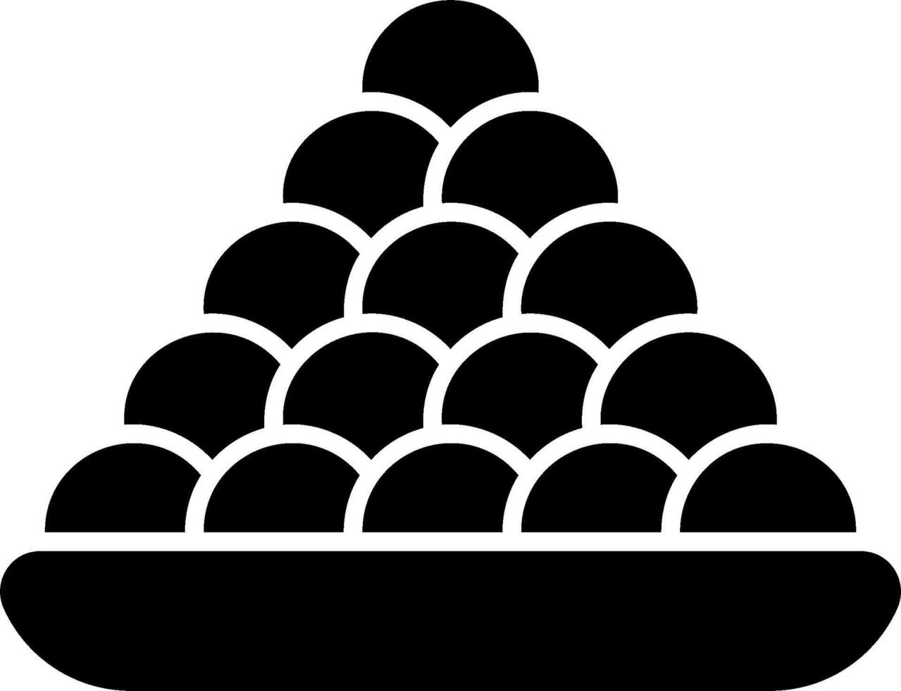 Eggs in a bowl icon vector