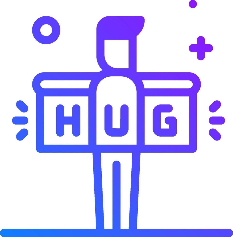 Hug illustration design vector