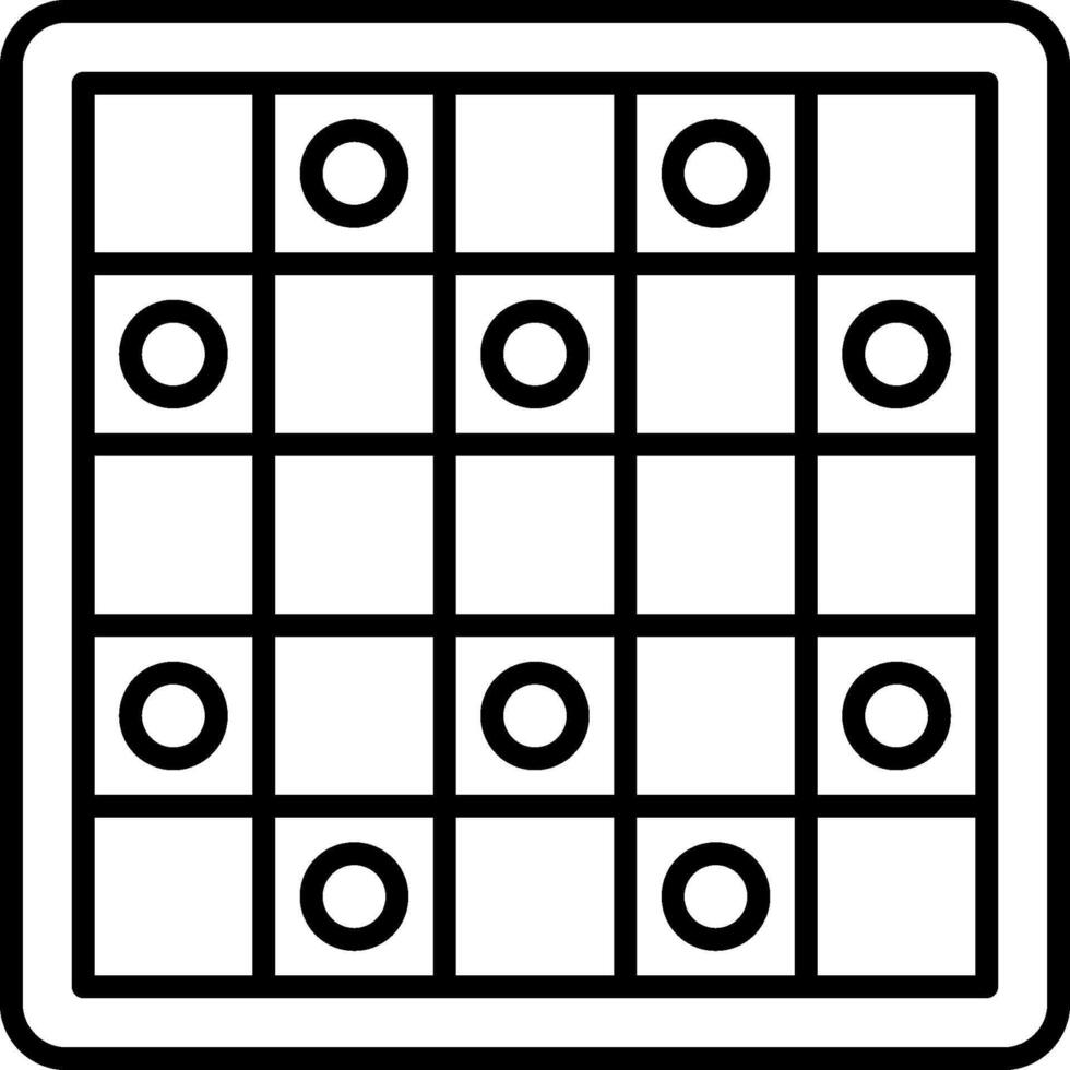 A square with circles on it vector