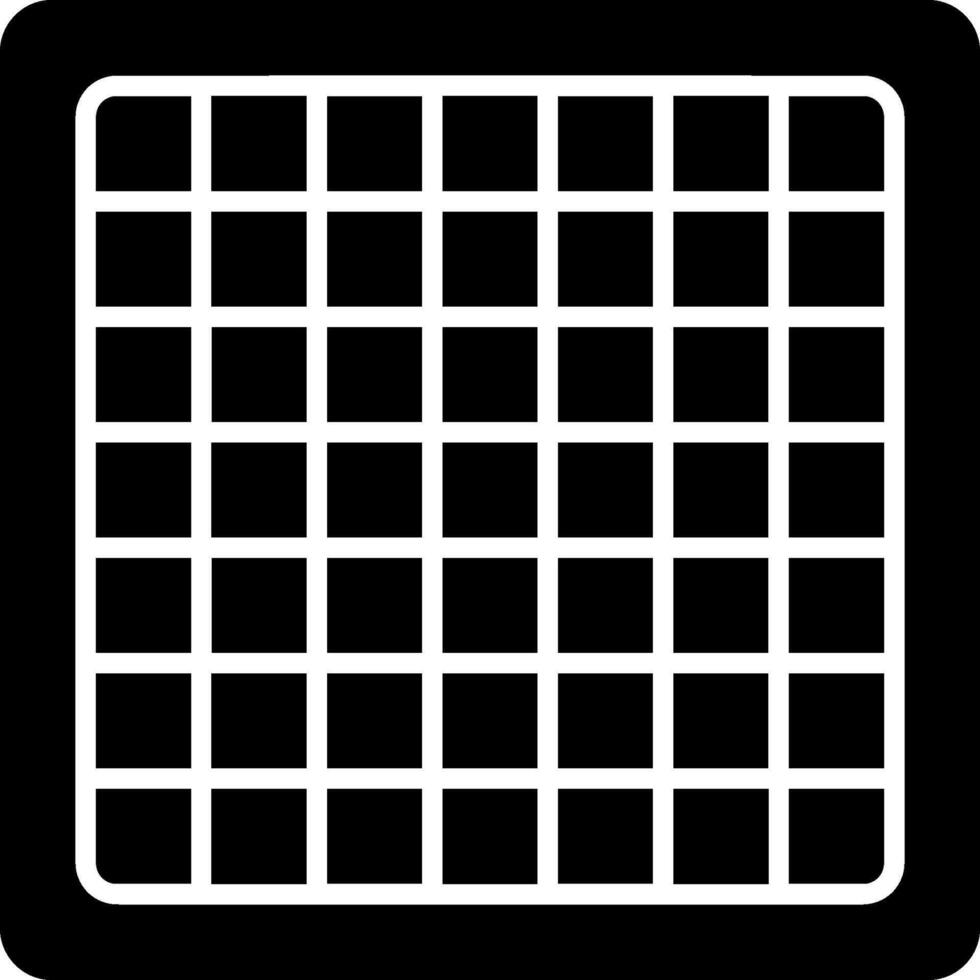 A square grid of squares on a black background vector
