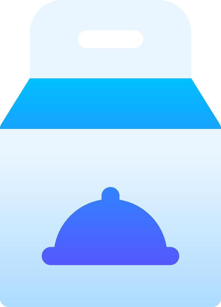 A blue box with a lid on it vector