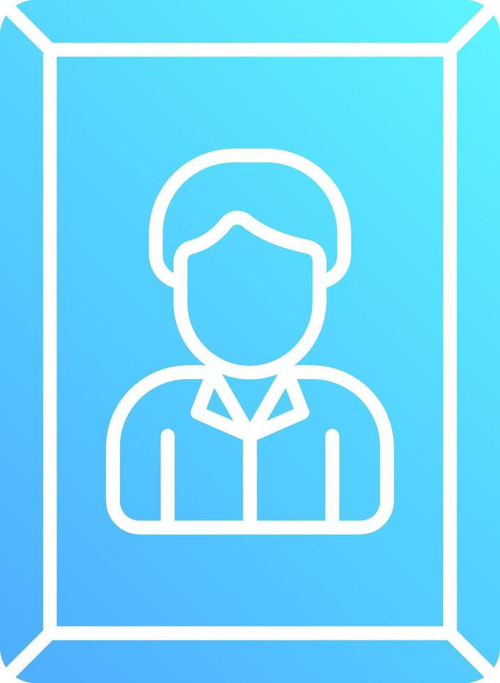 A man in a suit icon on a blue background vector