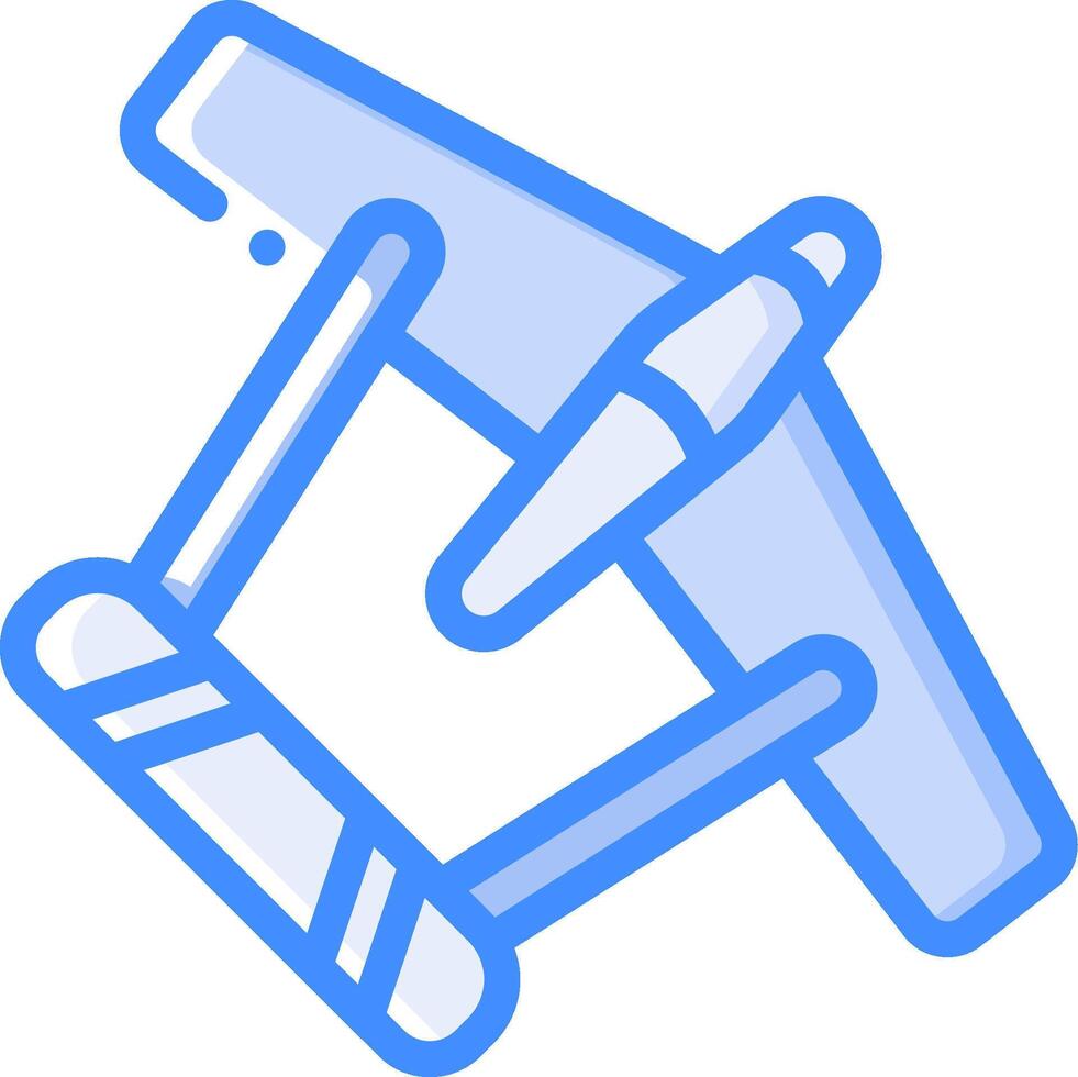 A plane icon with a blue outline vector