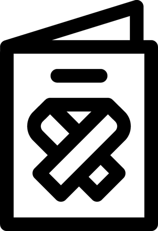 A black and white icon of a wallet vector