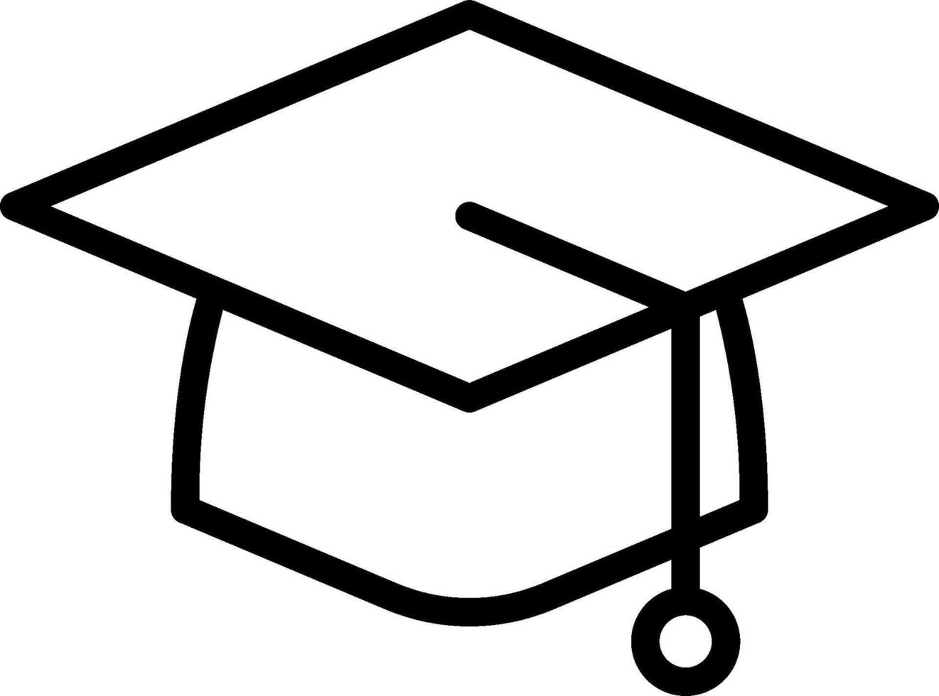 Graduation cap icon vector