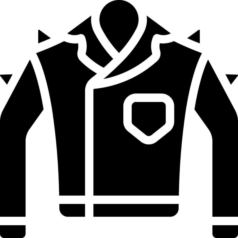 A black and white image of a jacket with spikes vector