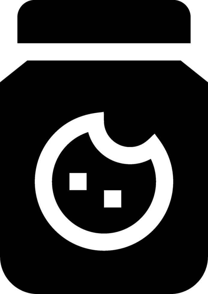 A jar of peanut butter with a smiley face on it vector