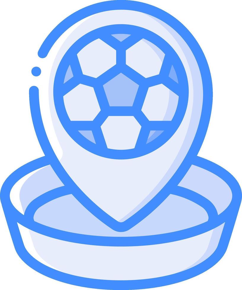 A soccer ball in a bowl icon vector