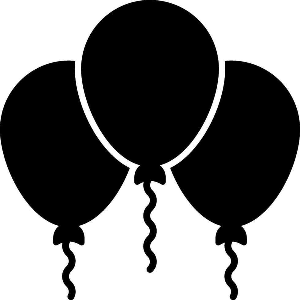 Black balloons on a white background vector