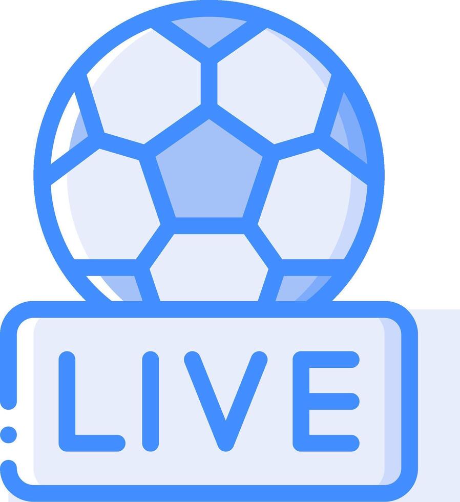 Live football match vector