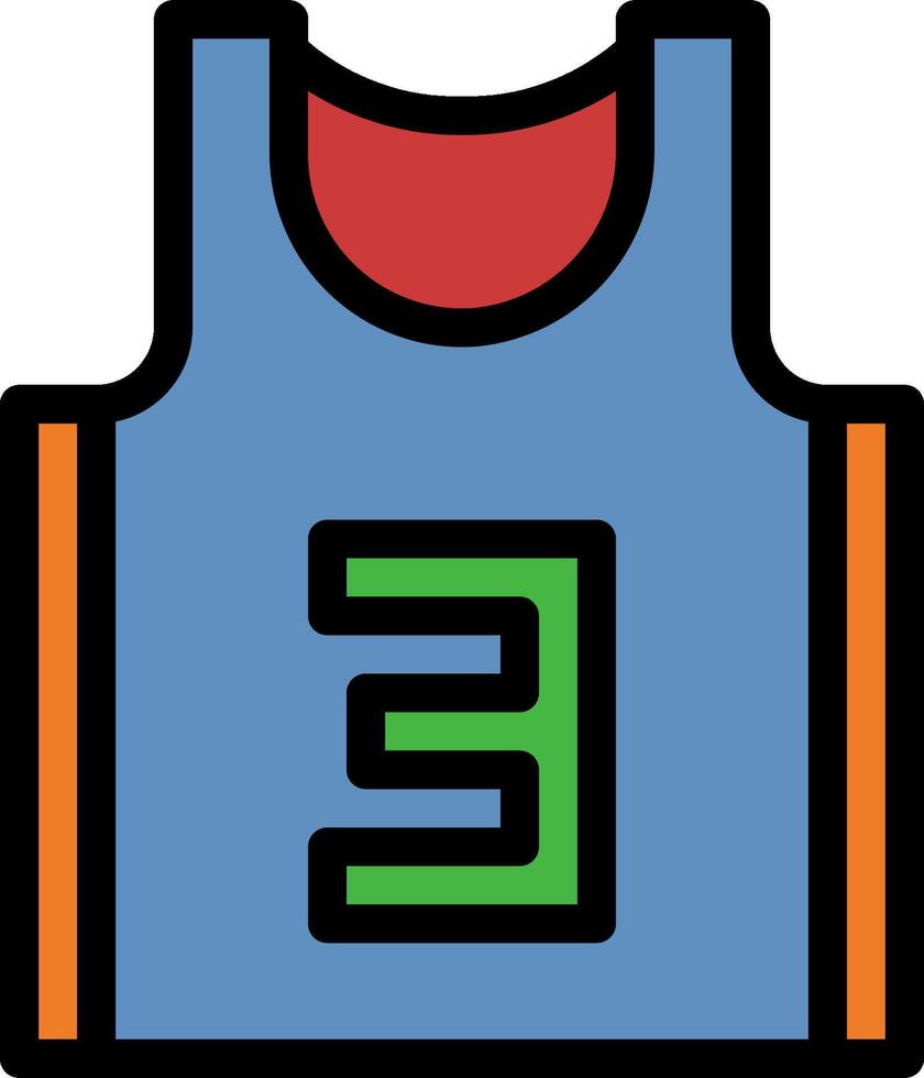 Basketball jersey icon vector