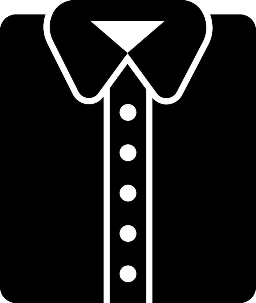 A shirt with a collar and collar button vector