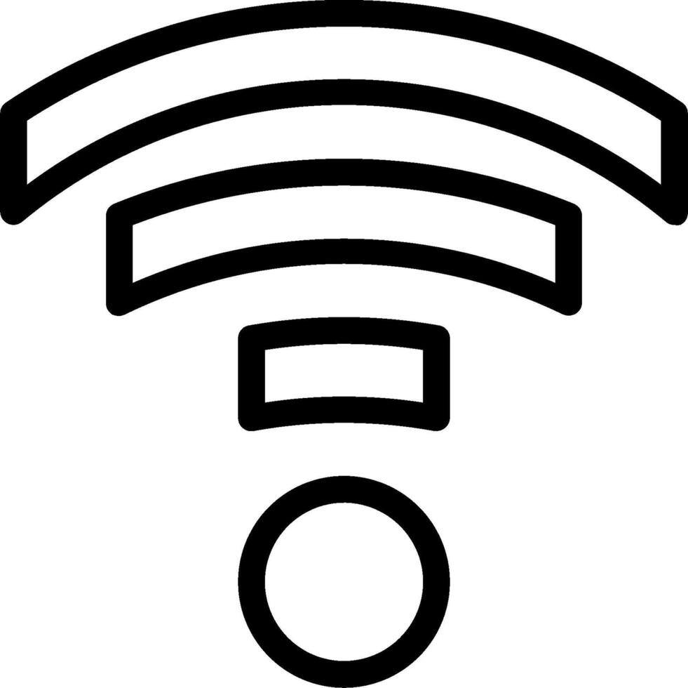 A wifi symbol on a white background vector