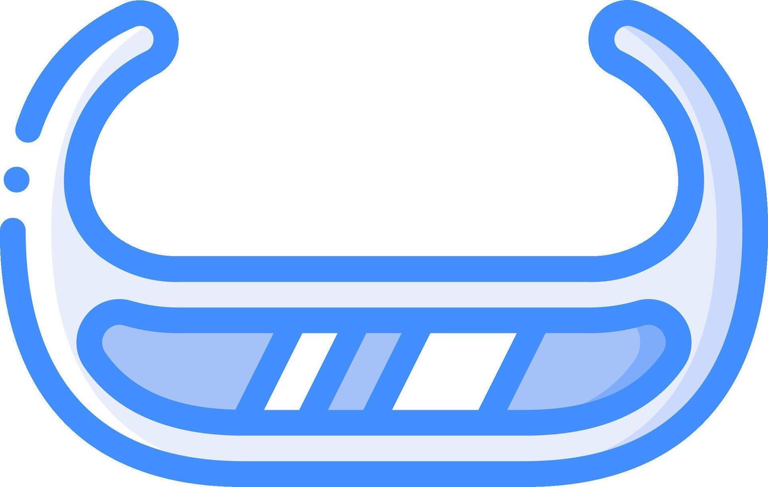 A blue and white helmet icon vector