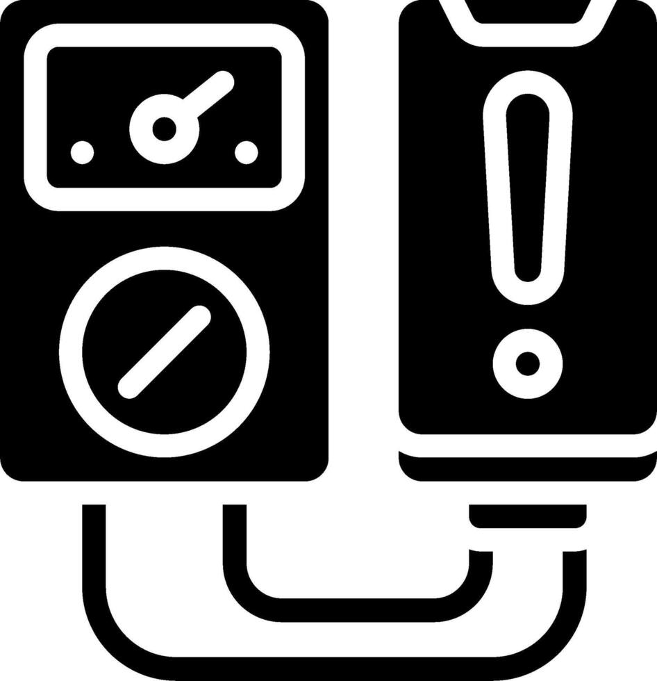 A black and white image of a gas meter vector