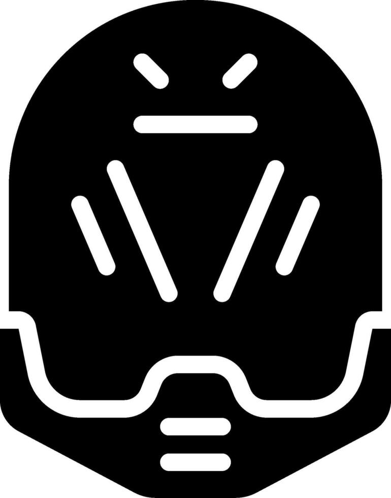 A helmet icon on a white background vector