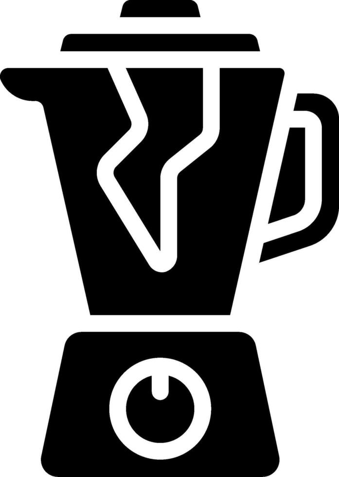A black and white blender icon on a white background vector