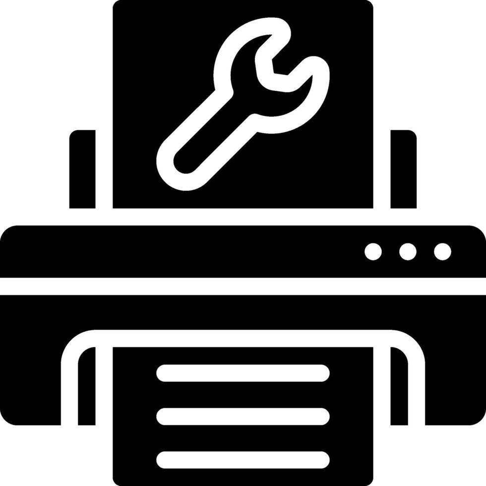 Printer repair icon vector