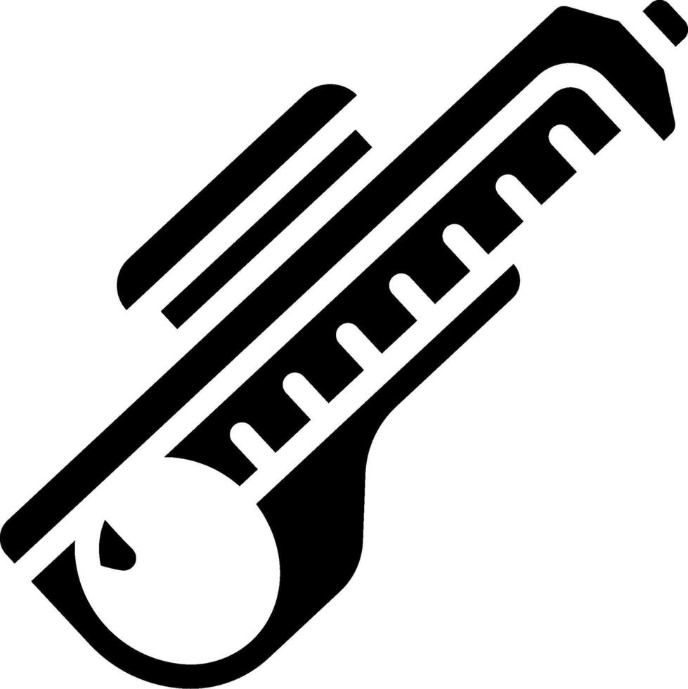 A thermometer icon on a white background vector