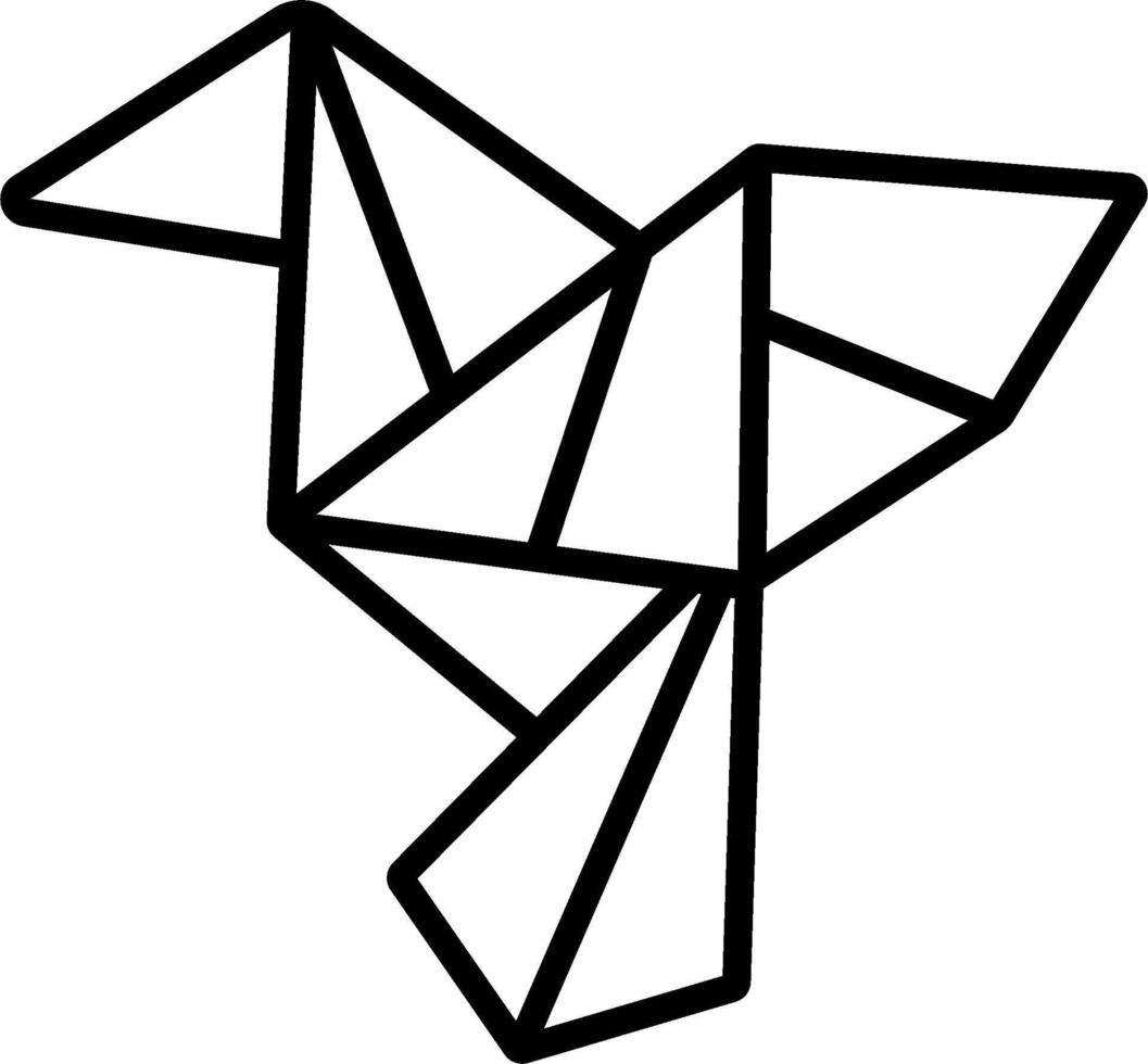 A black and white drawing of a bird vector