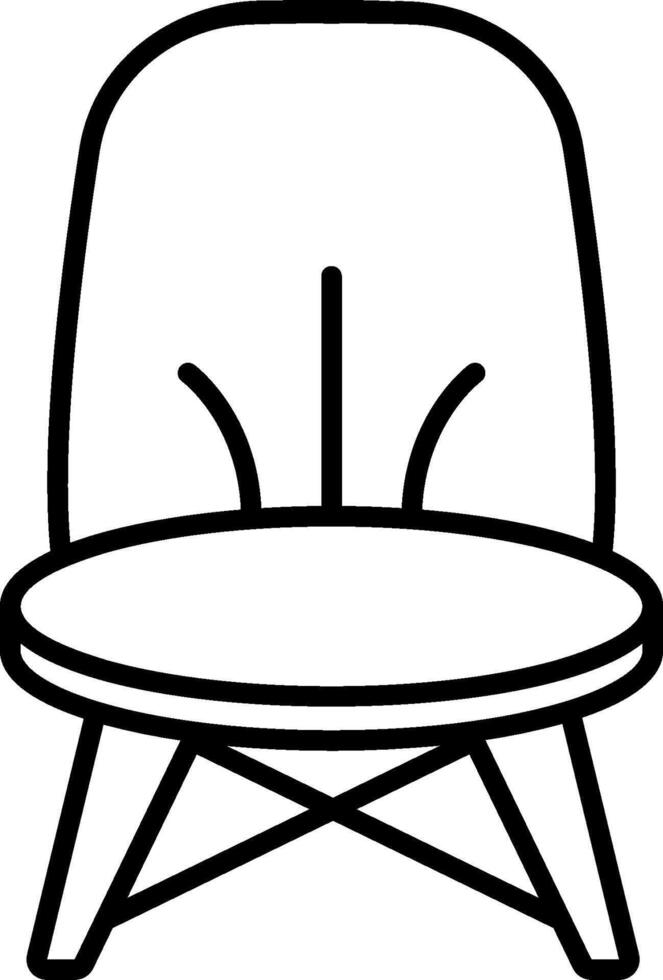 Chair icon on white background vector