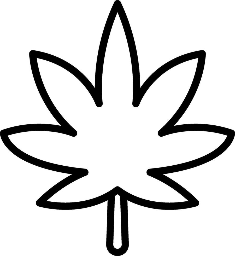 A marijuana leaf icon on a white background vector